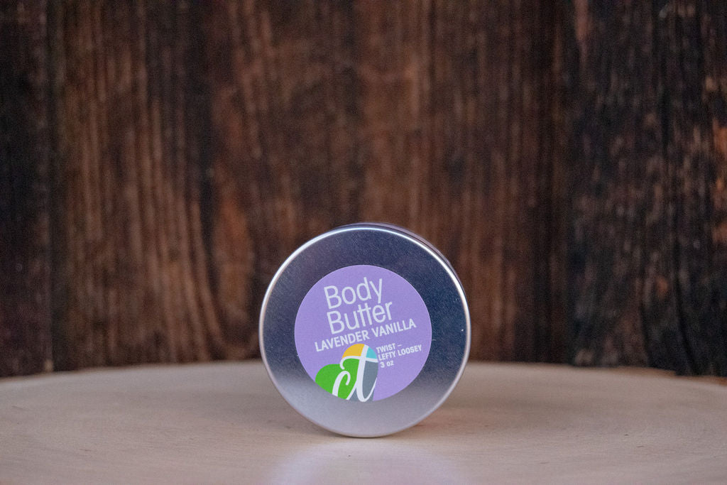 Lavender Vanilla Body Butter - 3 oz glass jar