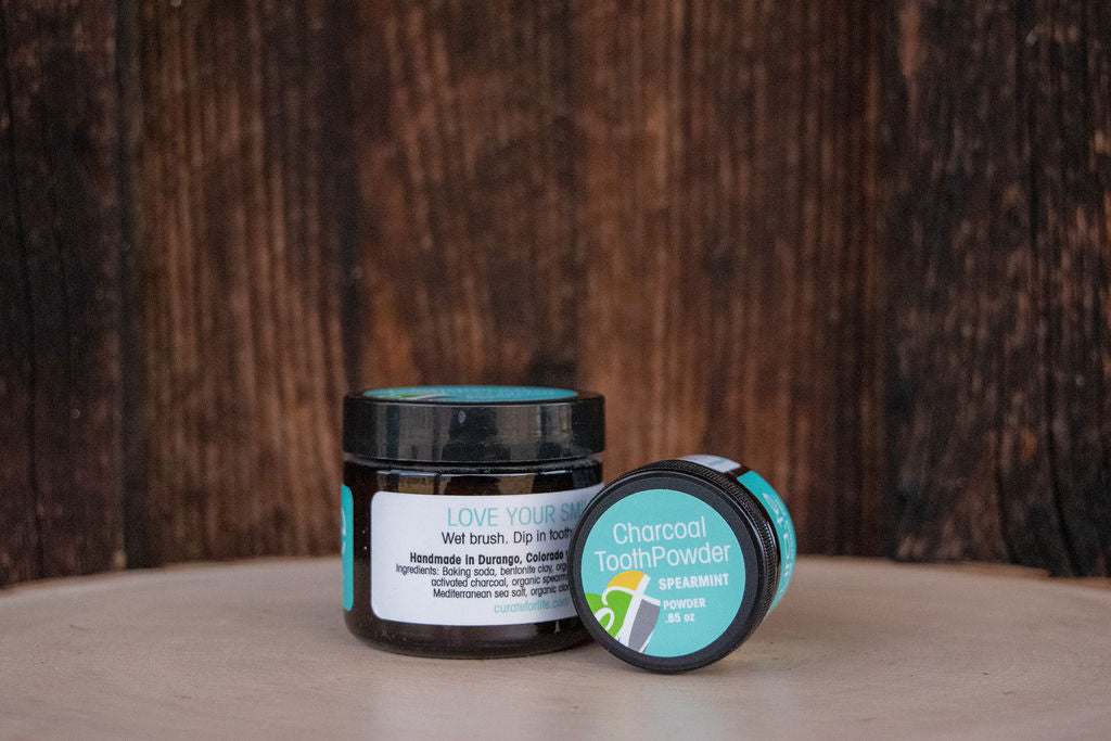 Charcoal ToothPowder - Spearmint - .85 oz