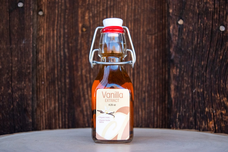 Double Strength Vanilla Extract (Regular) - 4.25 oz (Vanilla Beans Included)