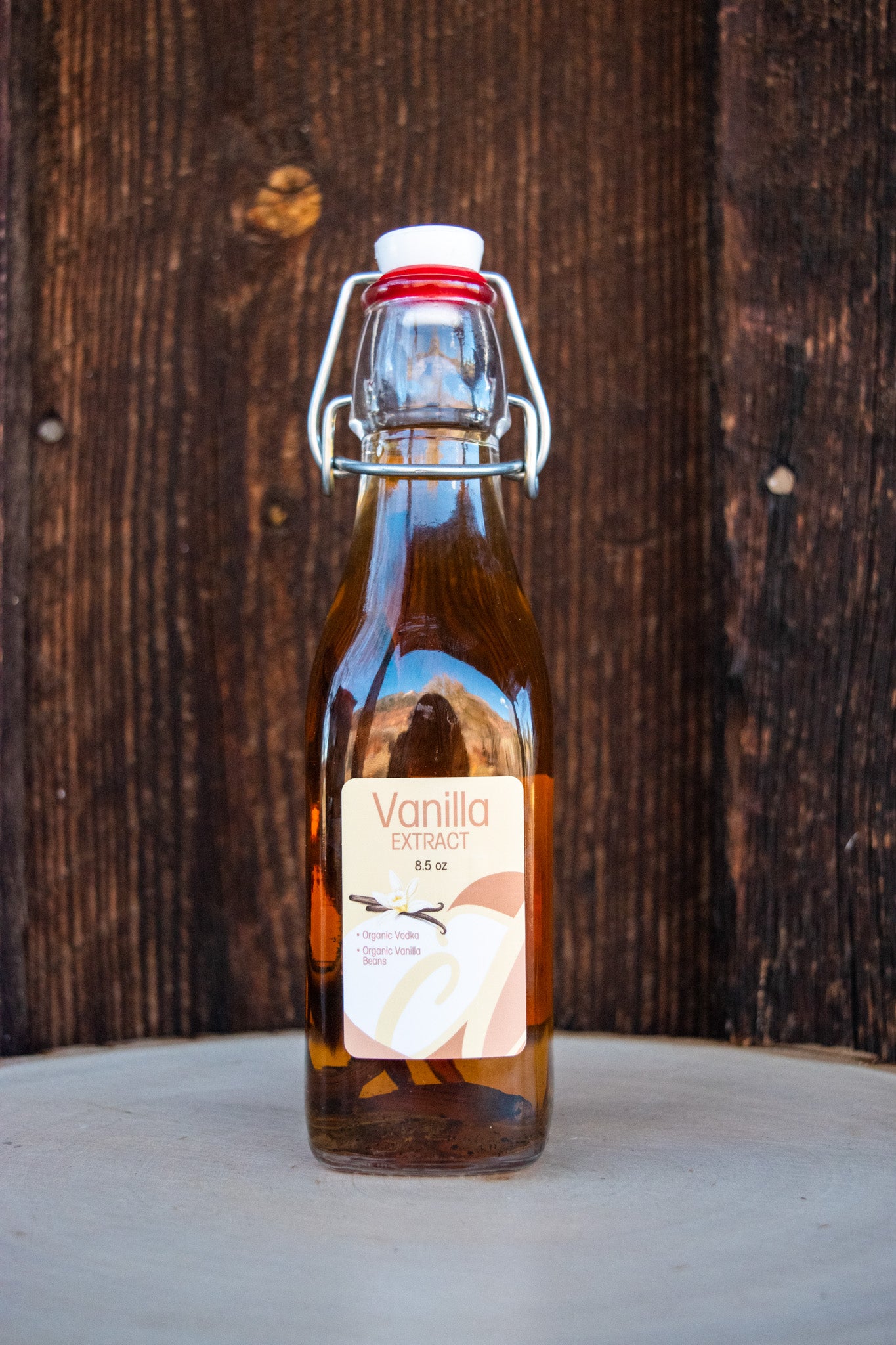 Double Strength Vanilla Extract (Regular) - 8.5 oz (Vanilla Beans Included)