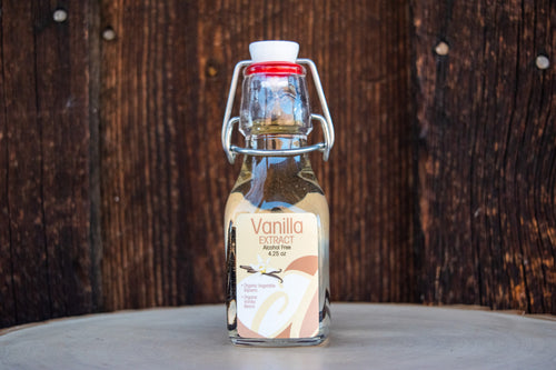Double Strength Vanilla Extract - Alcohol Free - 4.25 oz (Vanilla Beans Included)